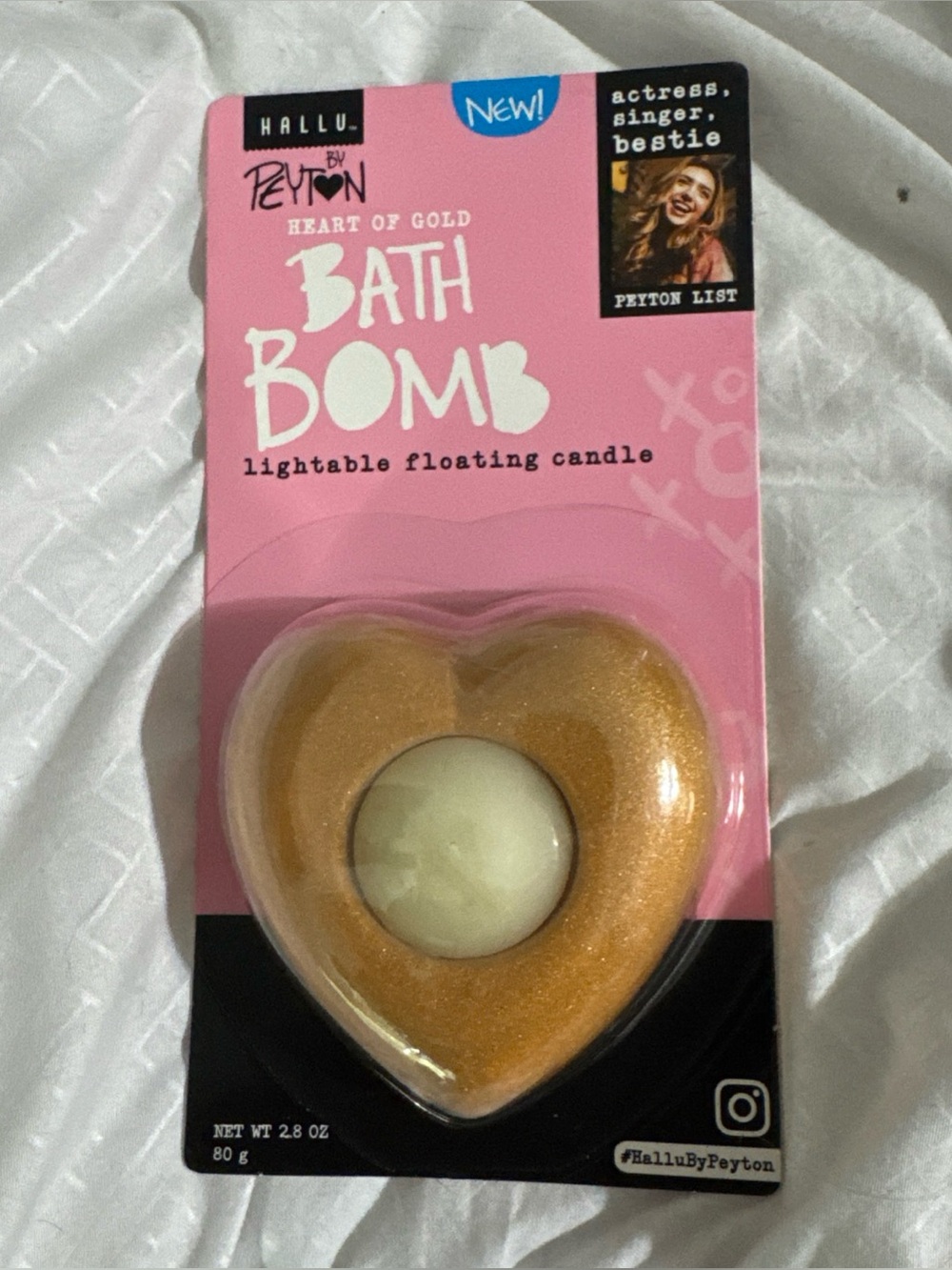 SIX 6 Hallu By Peyton Bath Bomb Floating Bath Bomb With Candle Heart Of Gold NE